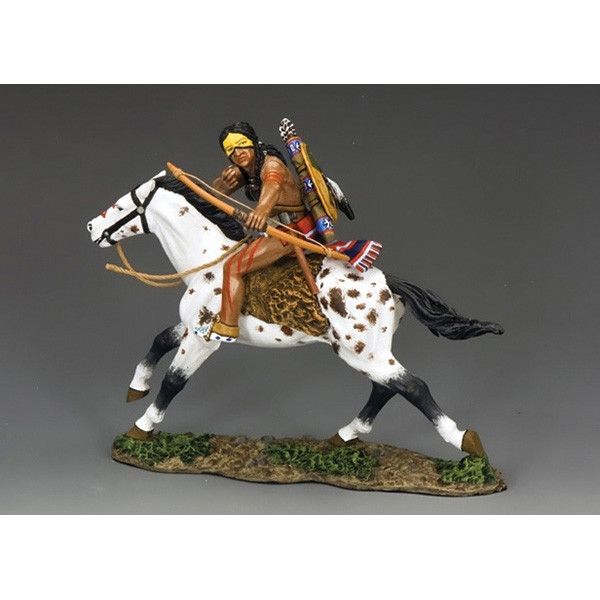 Cheyenne "Spotted Dog" Soldier on Horseback 1/30 Figure Main Image