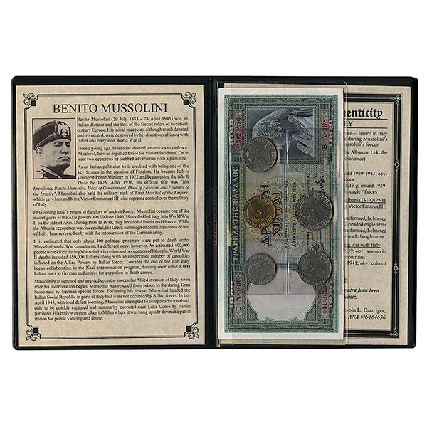 7-piece Italian "Tribute to Mussolini" Coin/Currency Main Image