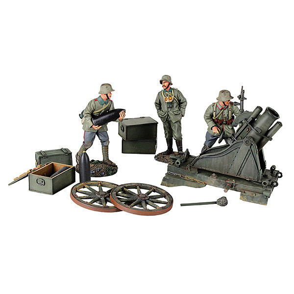 German 170mm Minenwerfer with 3-Man Crew 1/30 Figure Set Main Image