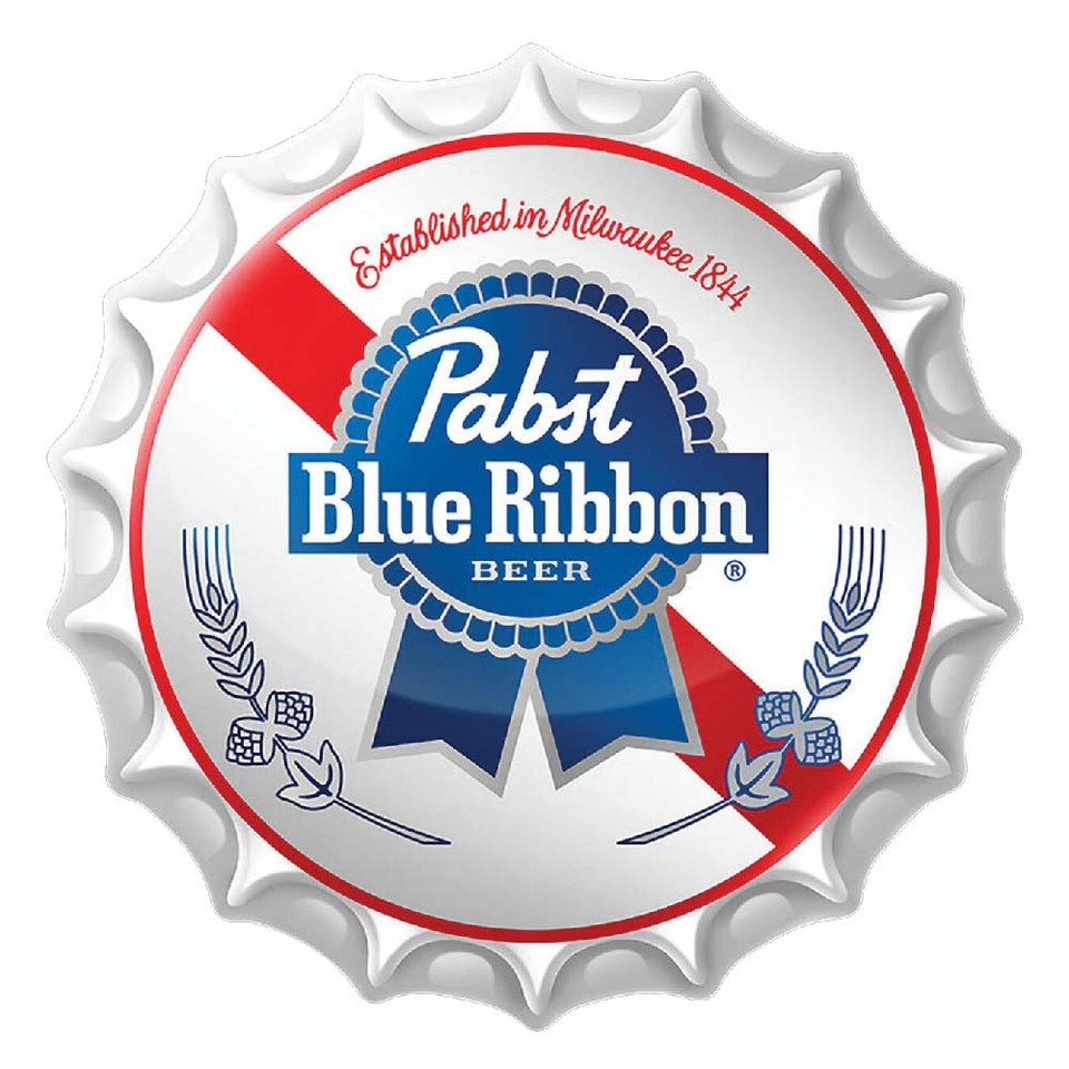 PBR Bottle Cap Metal Sign Main Image