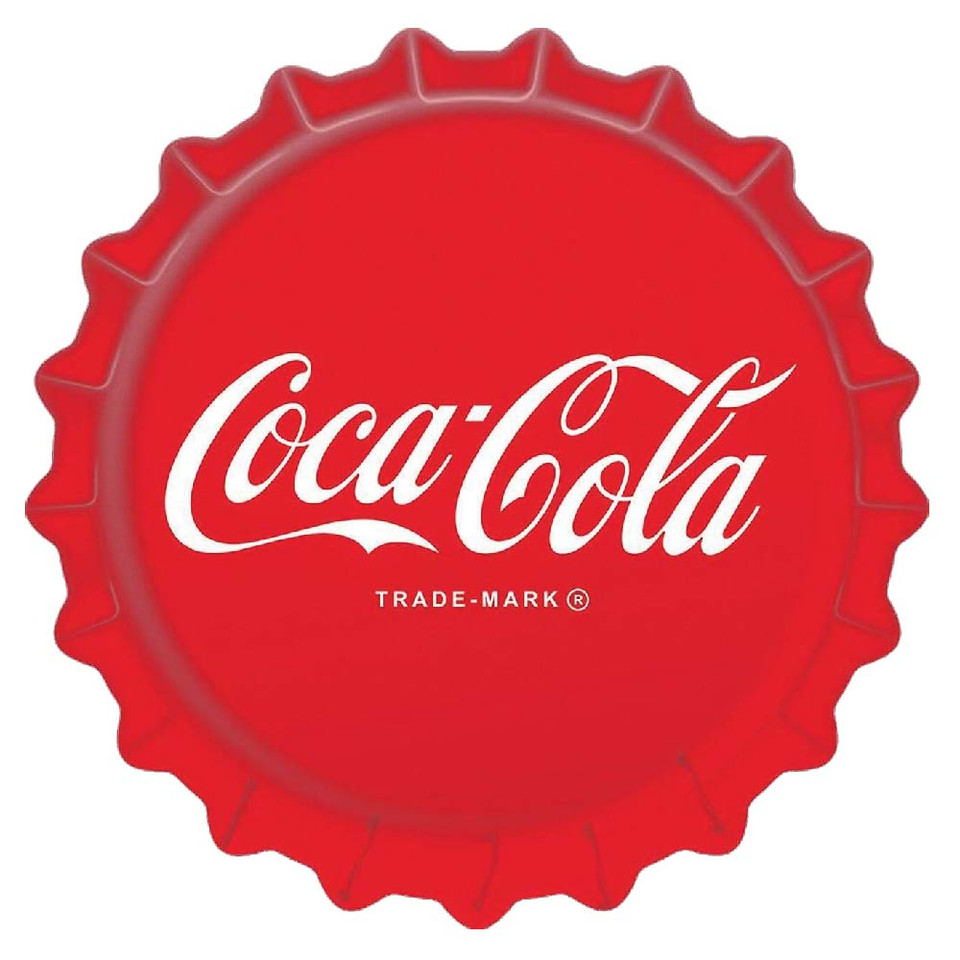 Coke Bottle Cap Metal Sign Main Image