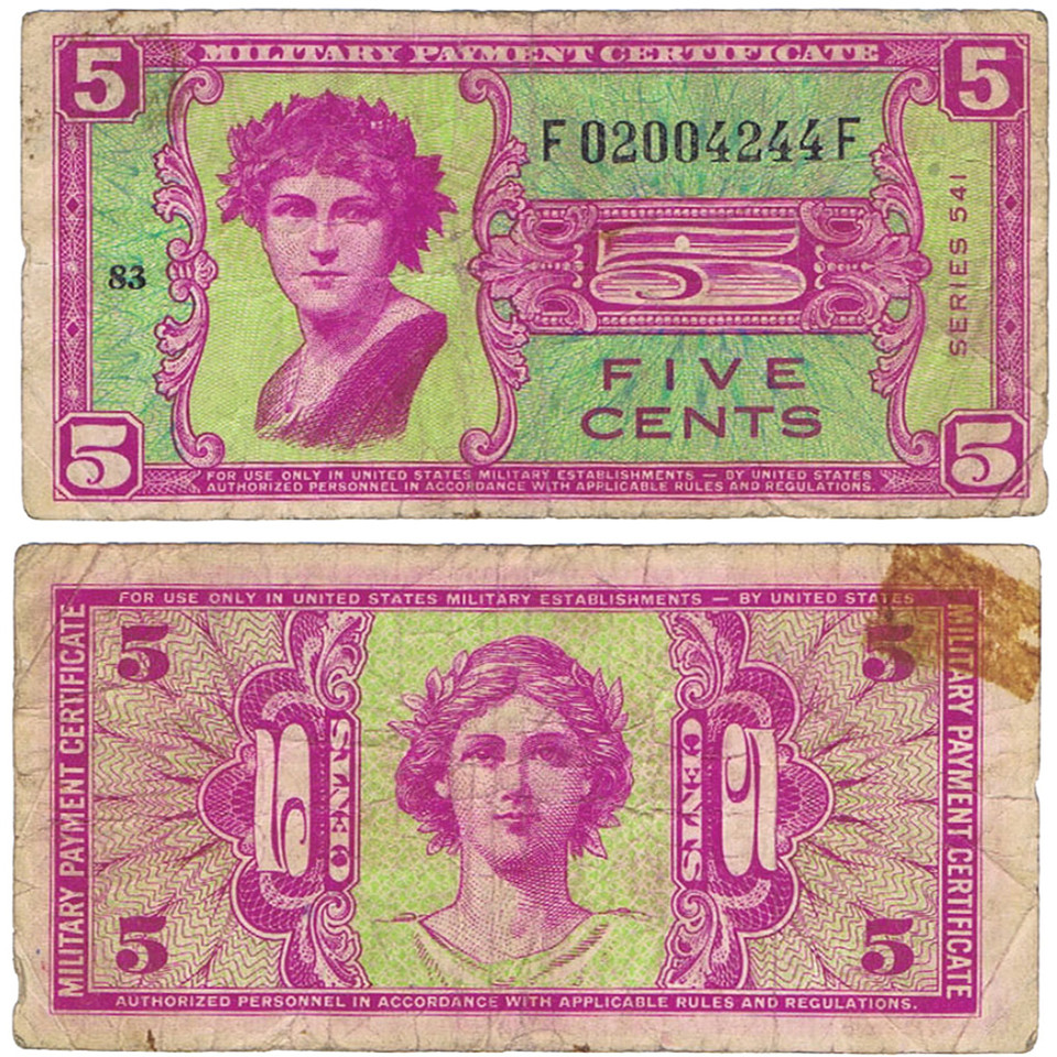 Series 541 MPC Note - 5 Cents Main Image