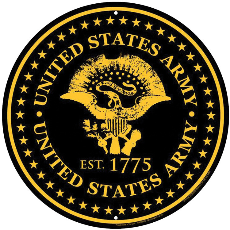 Military Round Sign Army Main Image