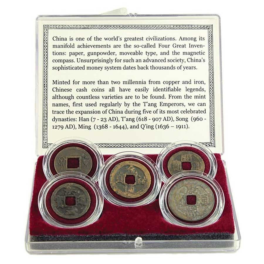 China 5 Dynasties Coin Collection Main Image