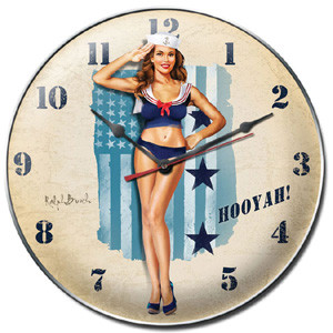 Hooyah Navy Clock Main Image