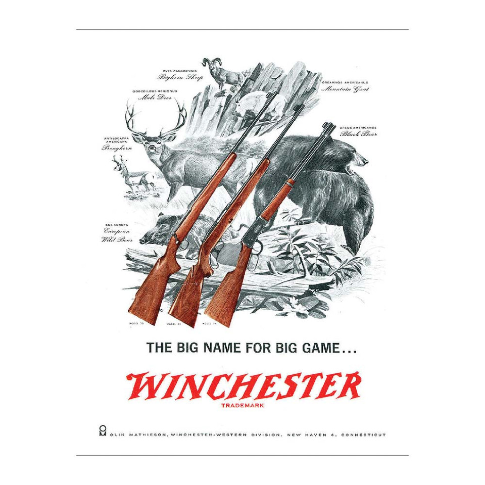 Winchester Big Game Metal Sign Main Image