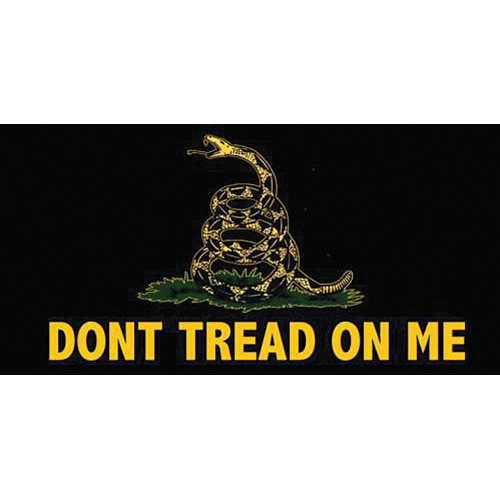 Gadsden Black/Yellow Flag Bumper Sticker Main Image