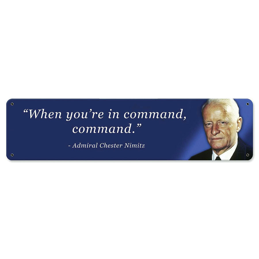 Command Nimitz Metal Sign Main Image