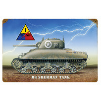M4 Sherman Metal Sign Main Image