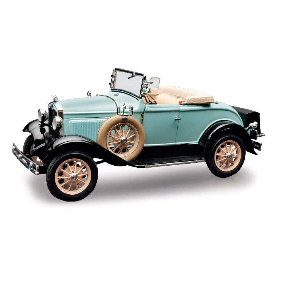 1931 Ford Model A Roadster 1/18 Die Cast Model Blue Main Image