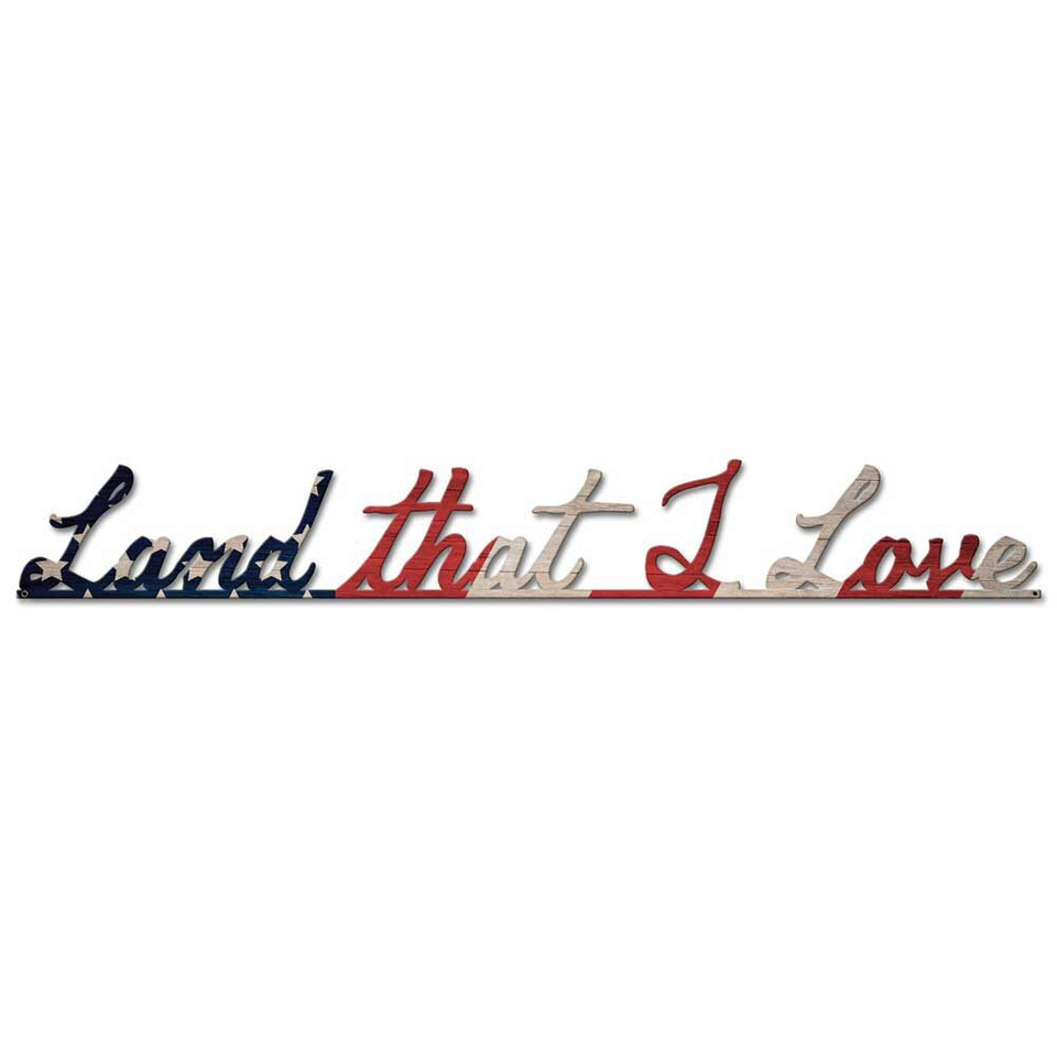 Land that I Love Metal Sign Main Image