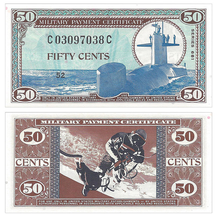 Series 681 Vietnam Era 50-Cent MPC Note Main Image