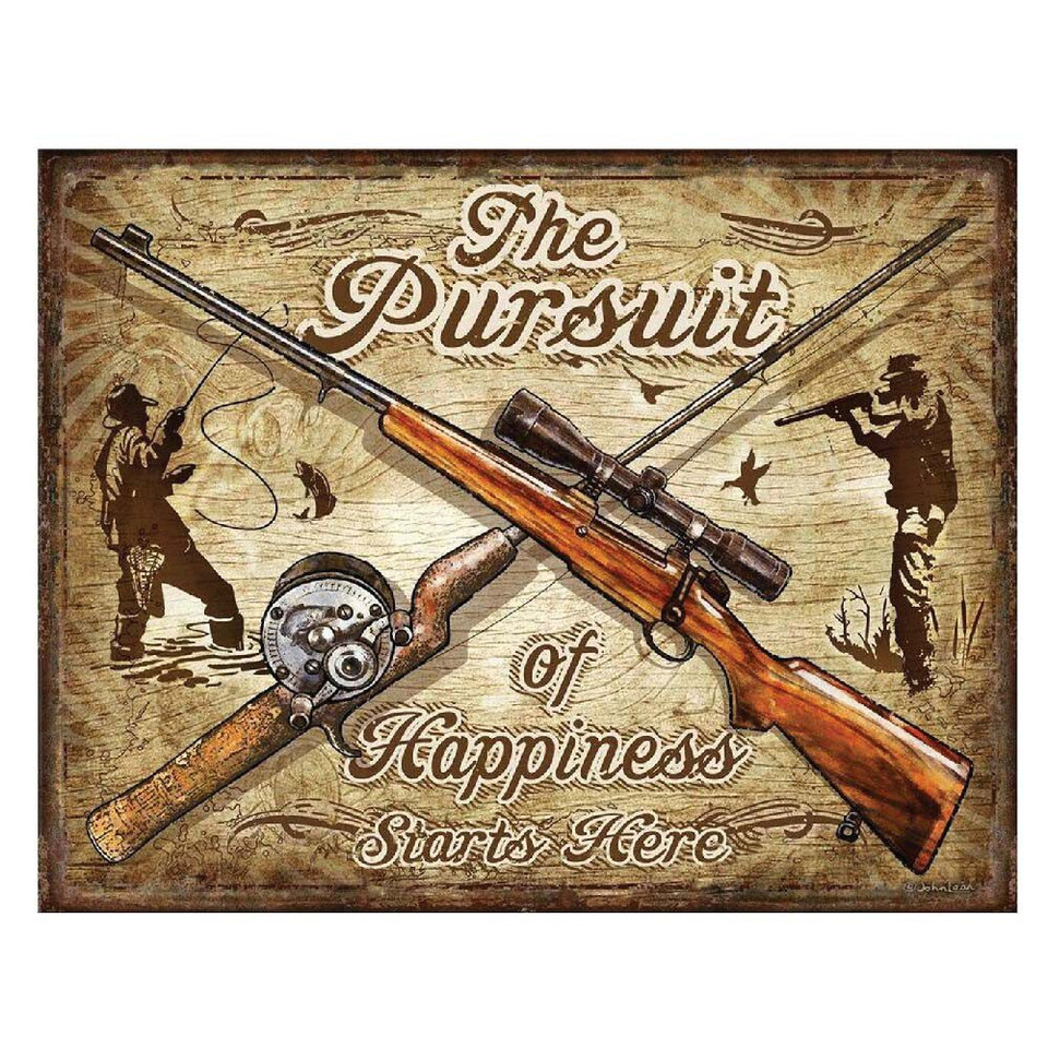 Pursuit of Happiness Metal Sign Main Image