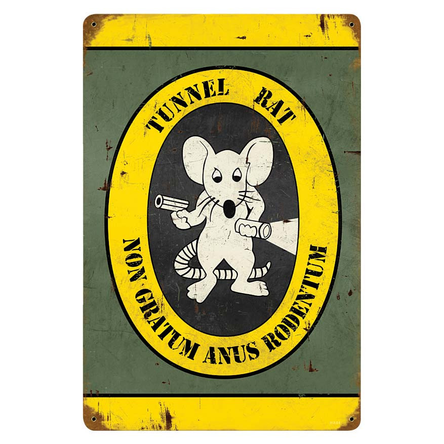 Tunnel Rat Metal Sign Main Image