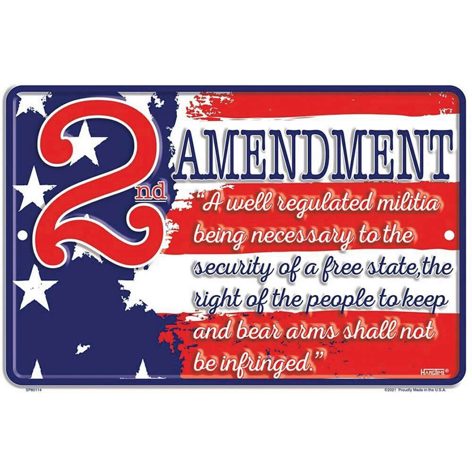 2nd Amendment Security Metal Sign Main Image