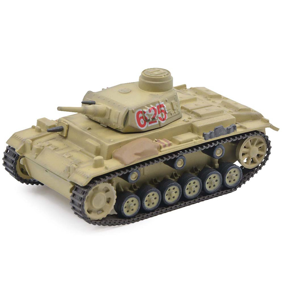 Sd. Kfz. 141 PzKpfw III Ausf. G 1/72 Die Cast Model Deutsches Afrika Korps, North Africa, 1941 Main Image