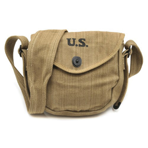 U.S. Thompson SMG Drum Magazine Pouch- Khaki Main Image