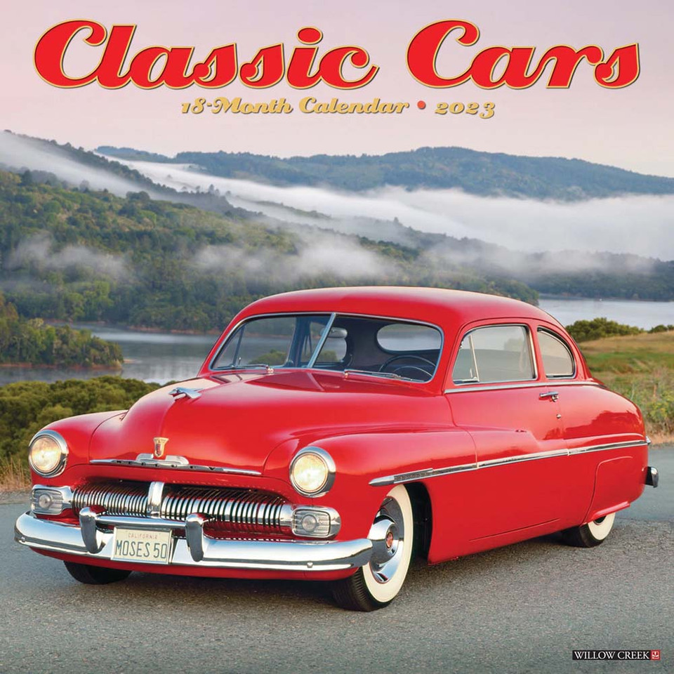 Classic Cars 2023 18 Month Wall Calendar Main Image