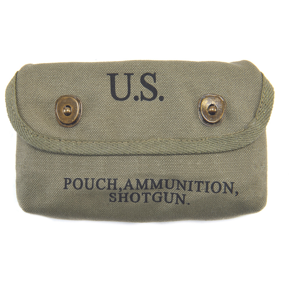 U.S. Canvas Shotgun Shell Ammunition Pouch Main Image