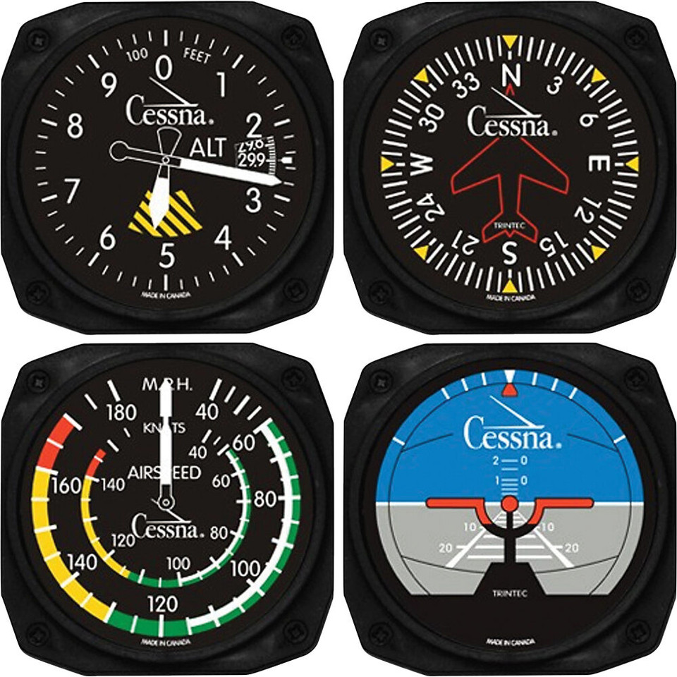 Cessna Instrument Coaster Set Main Image