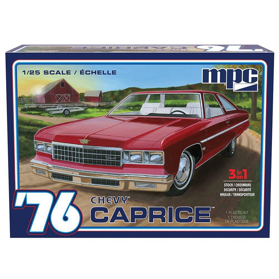 1976 CHEVY CAPRICE W/TRAILER 1:25 SCALE KIT Main Image