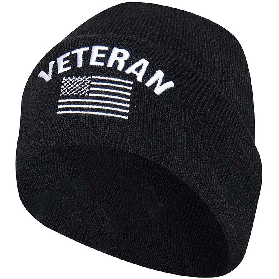 Veteran Watch Cap with Flag Main Image