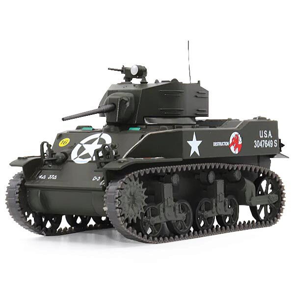 M5A1 Stuart 1/43 Die Cast Model 37th Tank Battalion - France, September 1944 Main Image