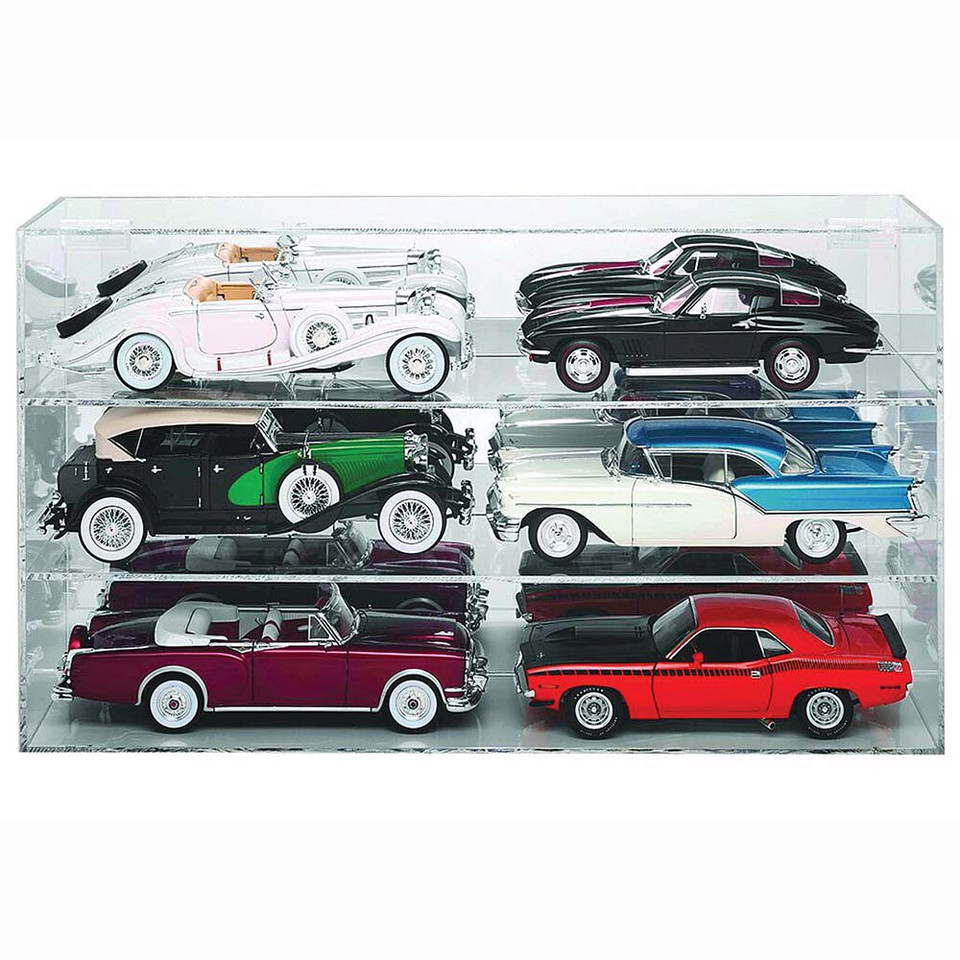 1:18 Scale Six Car Acrylic Display Case Main Image