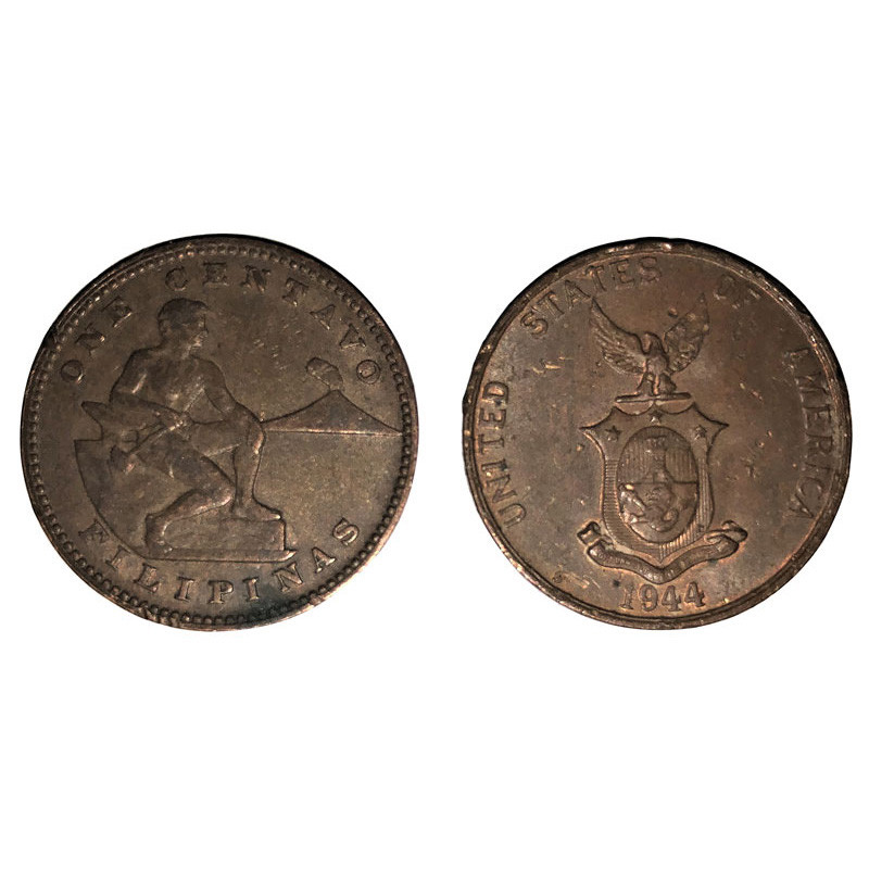 1944 Philippines One Centavo Coin Main Image