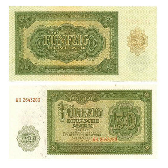 1948 Berlin 50 Deutsche Mark Note Main Image