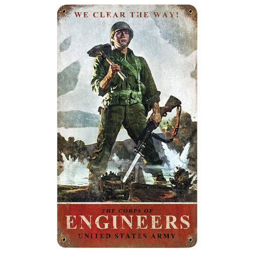 We Clear the Way Metal Sign Main Image