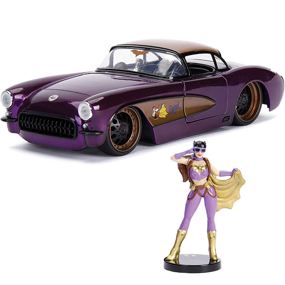 1957 Chevrolet Corvette 1/24 Die Cast Model / Batgirl Figure Main Image