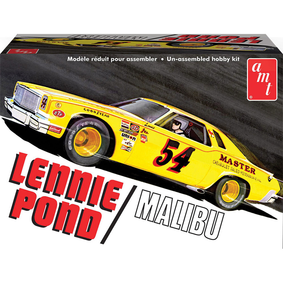 1974 Chevy Malibu Stock Car 1/25 Kit Lenny Pond - AMT Models - AMT1352 Main Image