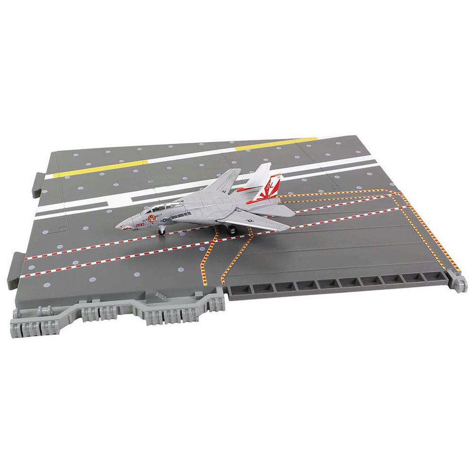 USS Enterprise Deck Section  w/F-14 Tomcat "Sundowners" 1/20 Forces of Valor  - WJ-831110 Section J Main Image