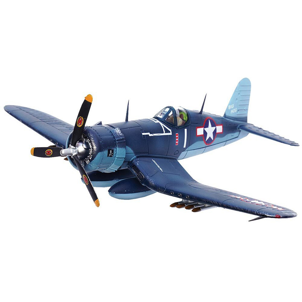 F4U-1A Corsair 1/72 Die Cast Model 11-victory ace Capt. Blackburn, V-17 "Jolly Rogers", U.S. Na Main Image