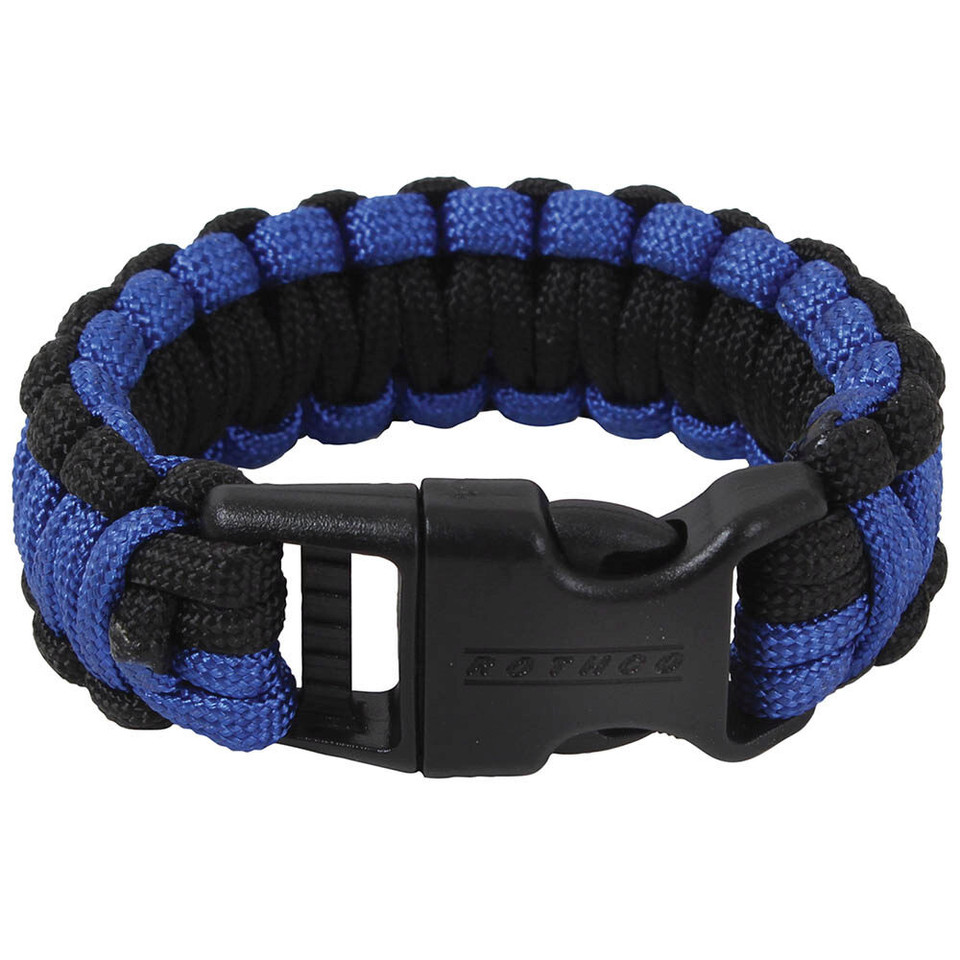 Thin Blue Line Paracord Bracelet Main Image