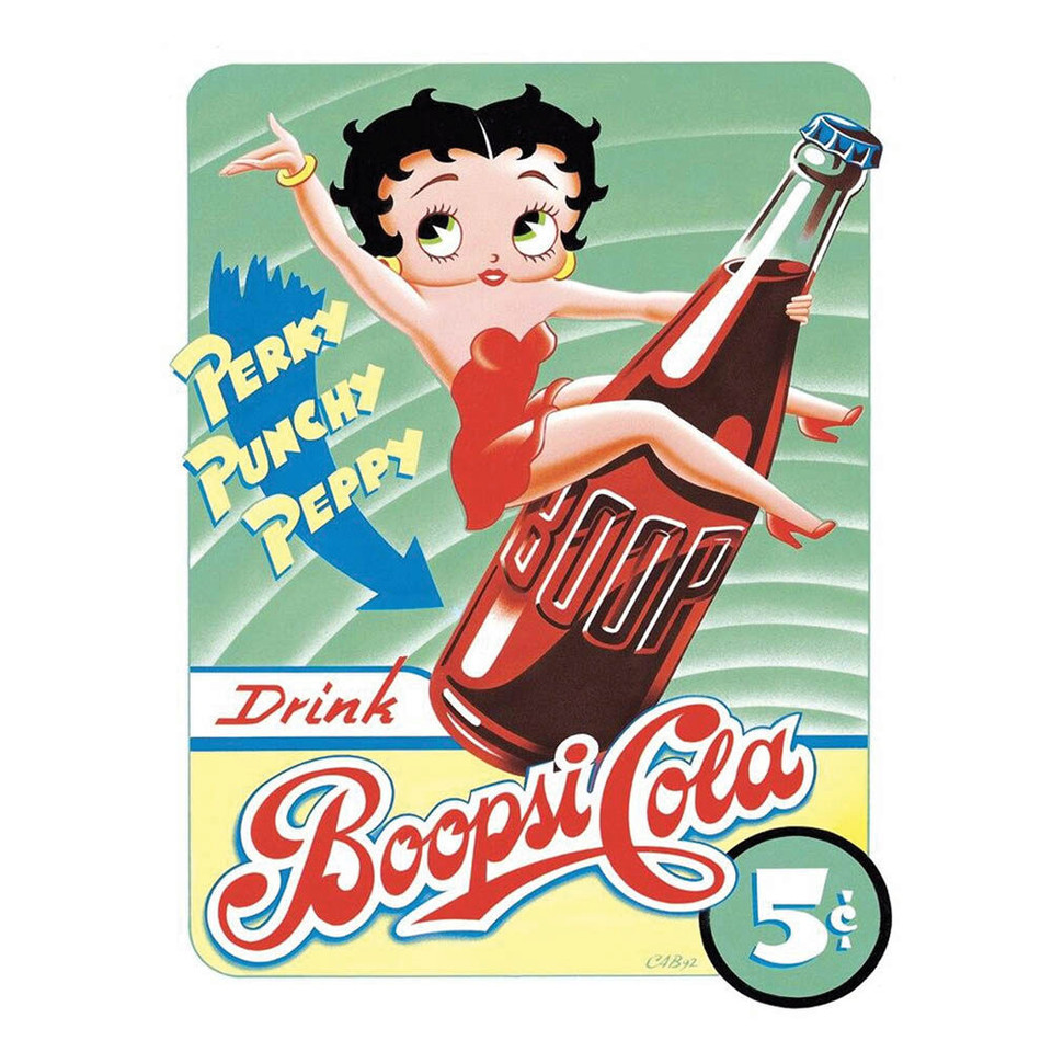 Boopsie Cola Metal Sign  254 Main Image