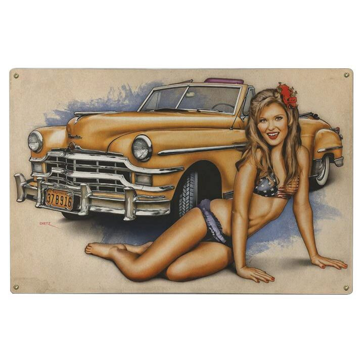 Chrysler Cutie Metal Sign  LS2371-BD Main Image