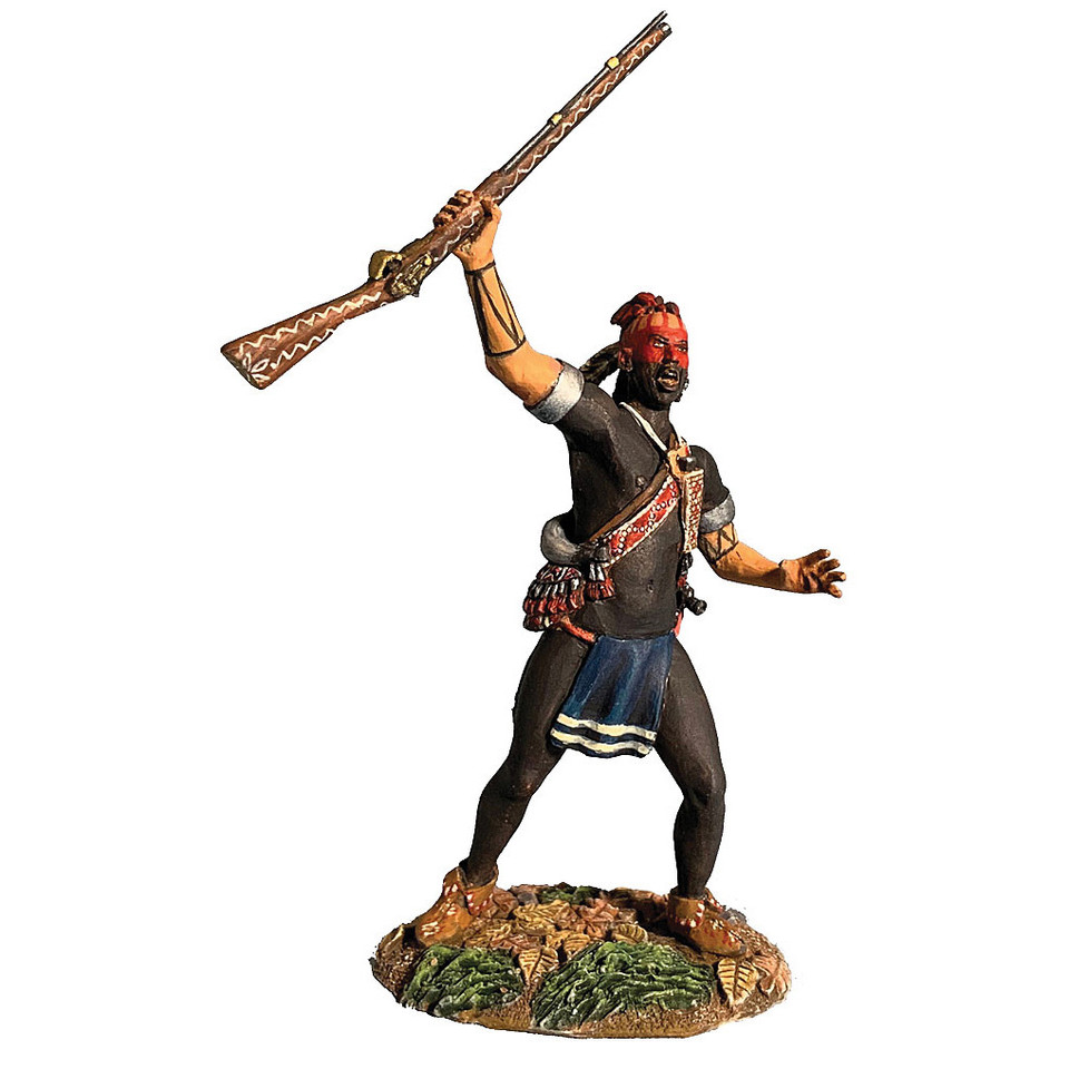 Native Warrior Yelling War Cry 1/30 Figure Main Image
