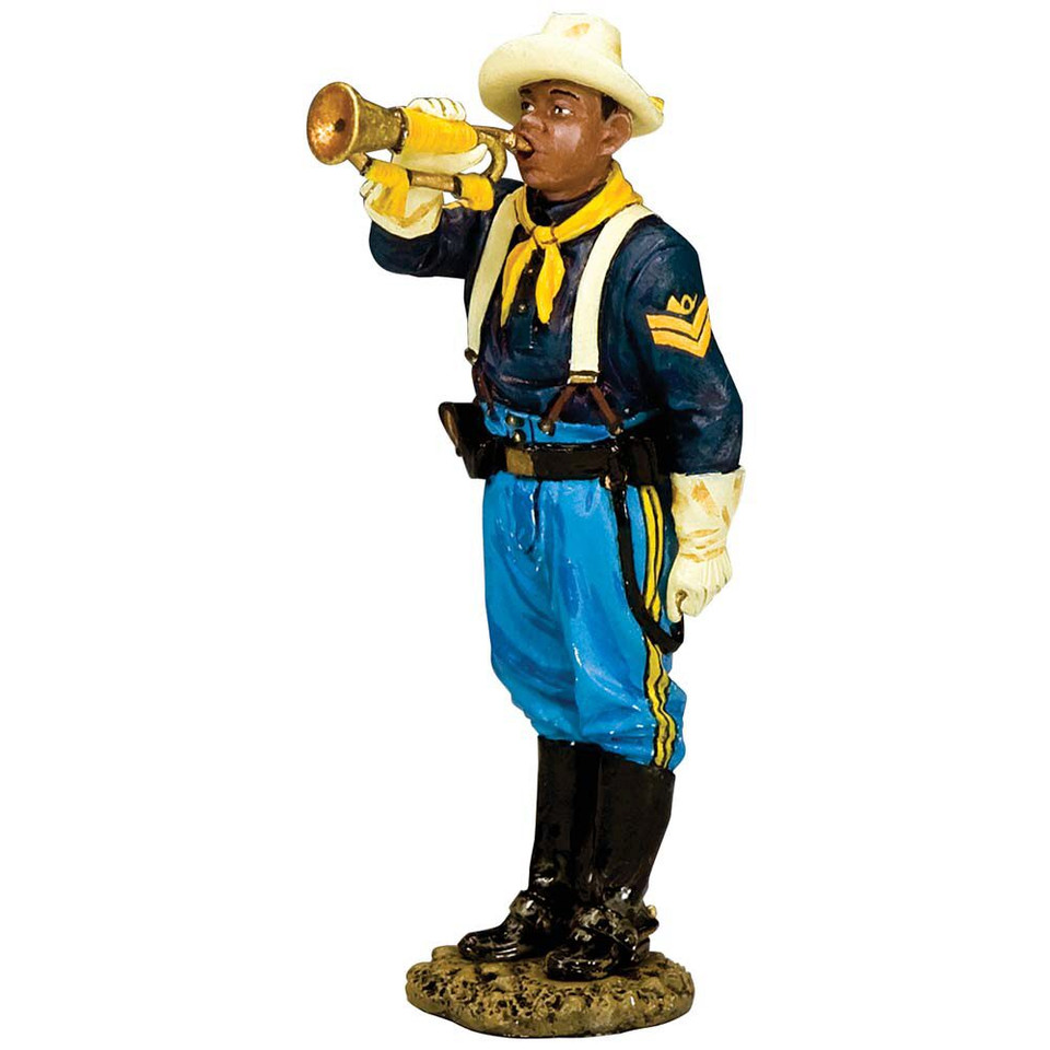 10th Cavalry Buffalo Soldier Bugler 1/30 Figure Main Image