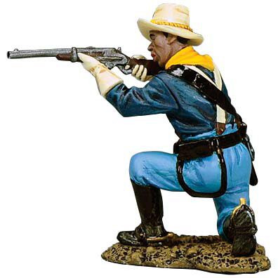 10th Cavalry Buffalo Soldier Kneeling Corporal 1/30 Figure Main Image