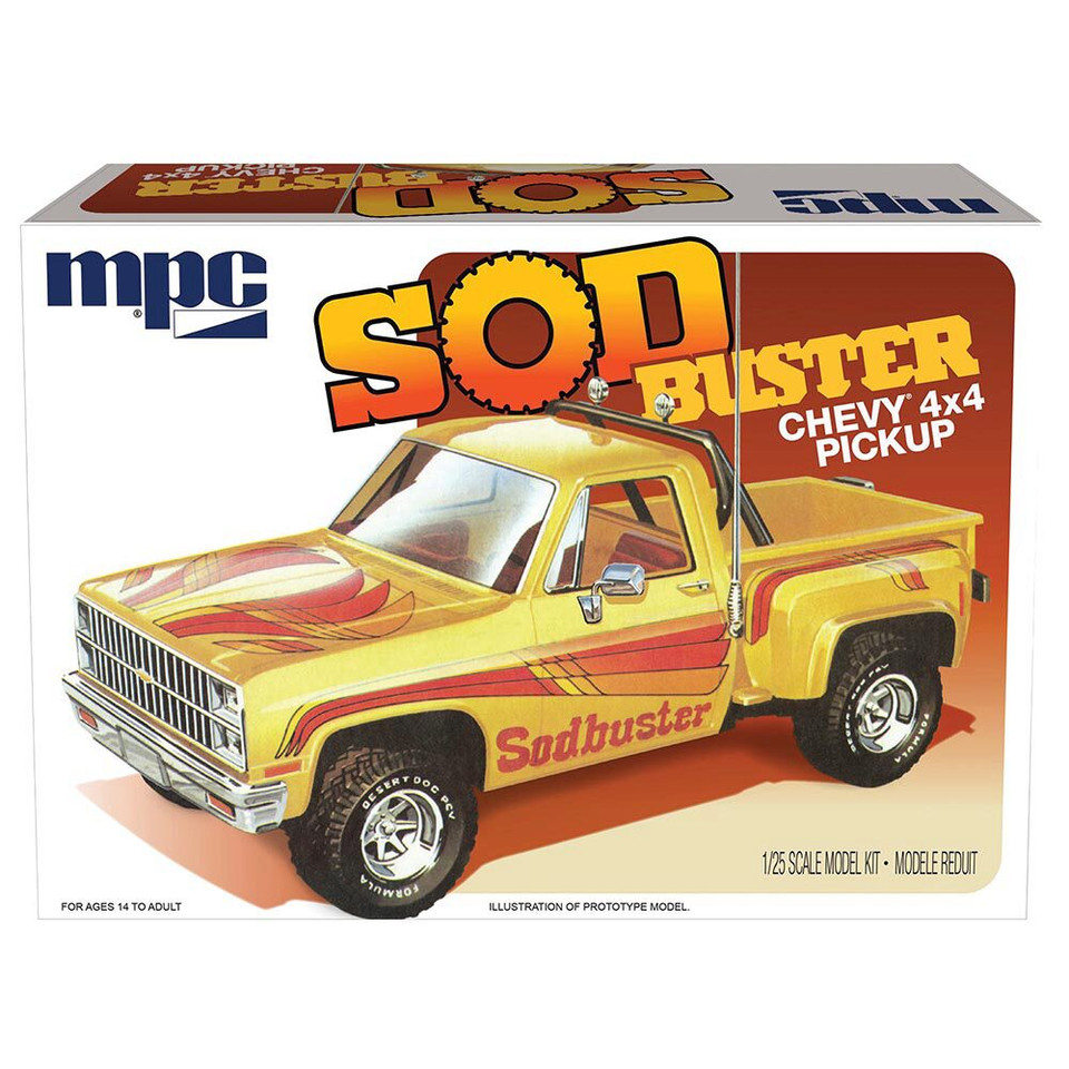 1981 Chevy Stepside Pickup Sod Buster 1/25 Kit MPC972/12 Main Image