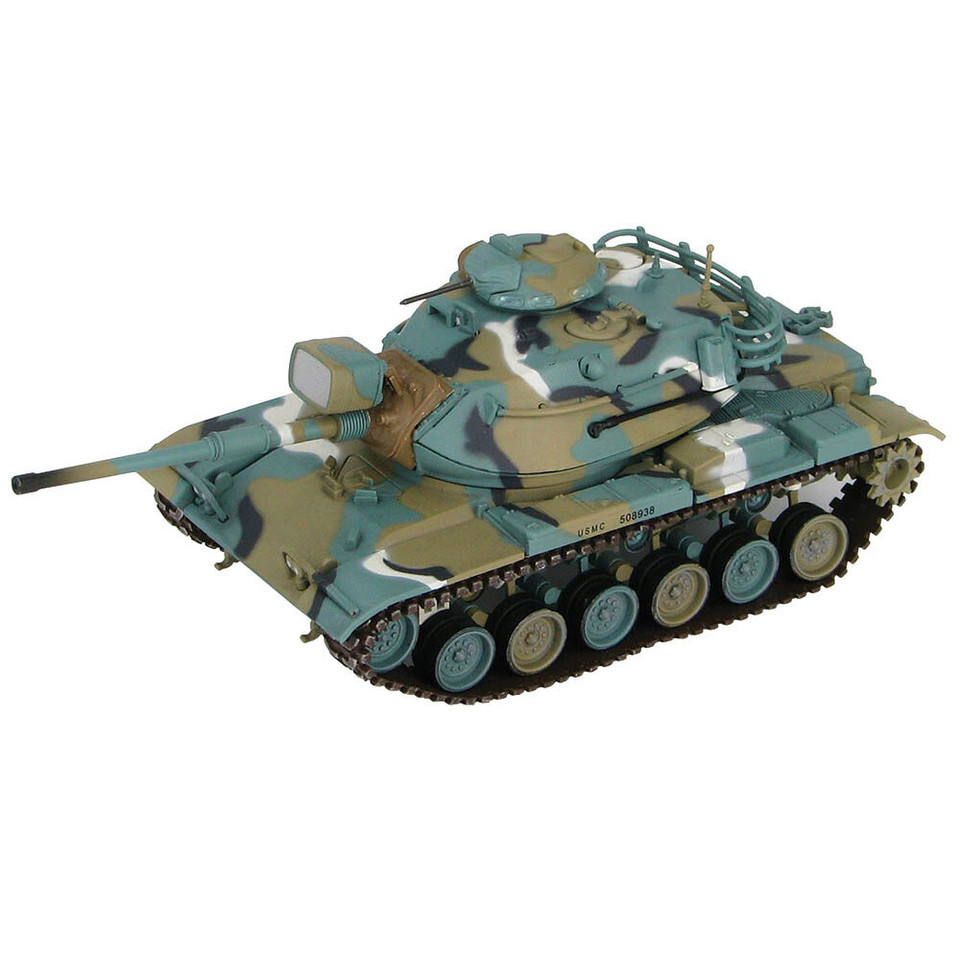 M60A1 Patton Tank 1/72 Die Cast Model U.S. Marines, 1980s Main Image