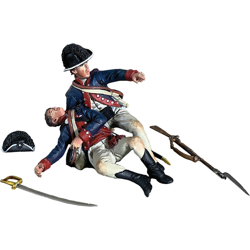 Wayne's Legion Soldier With Wounded 1/30 Figure William Britain 16141 Main Image