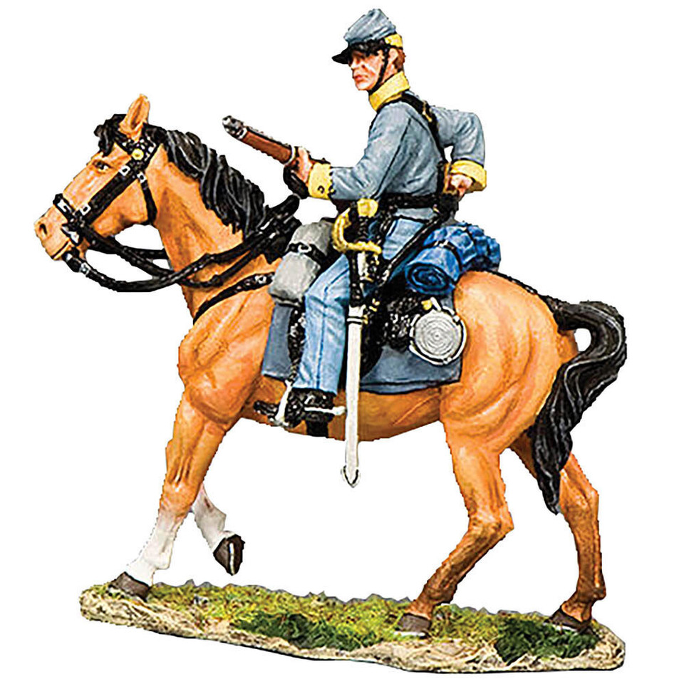 Confederate Cavalry Trooper Loading Carbine 1/30 Figure Main Image