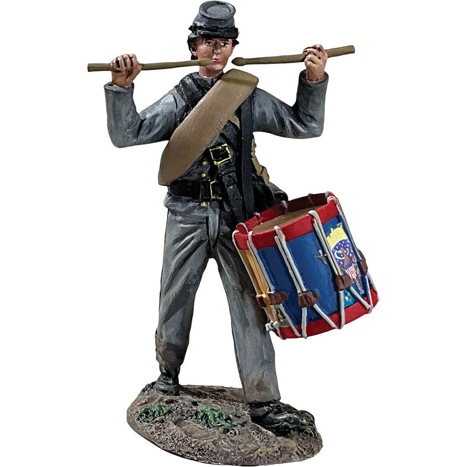 Confederate Infantry Drummer Marching 1:30 Figure William Britain (31446) Main Image