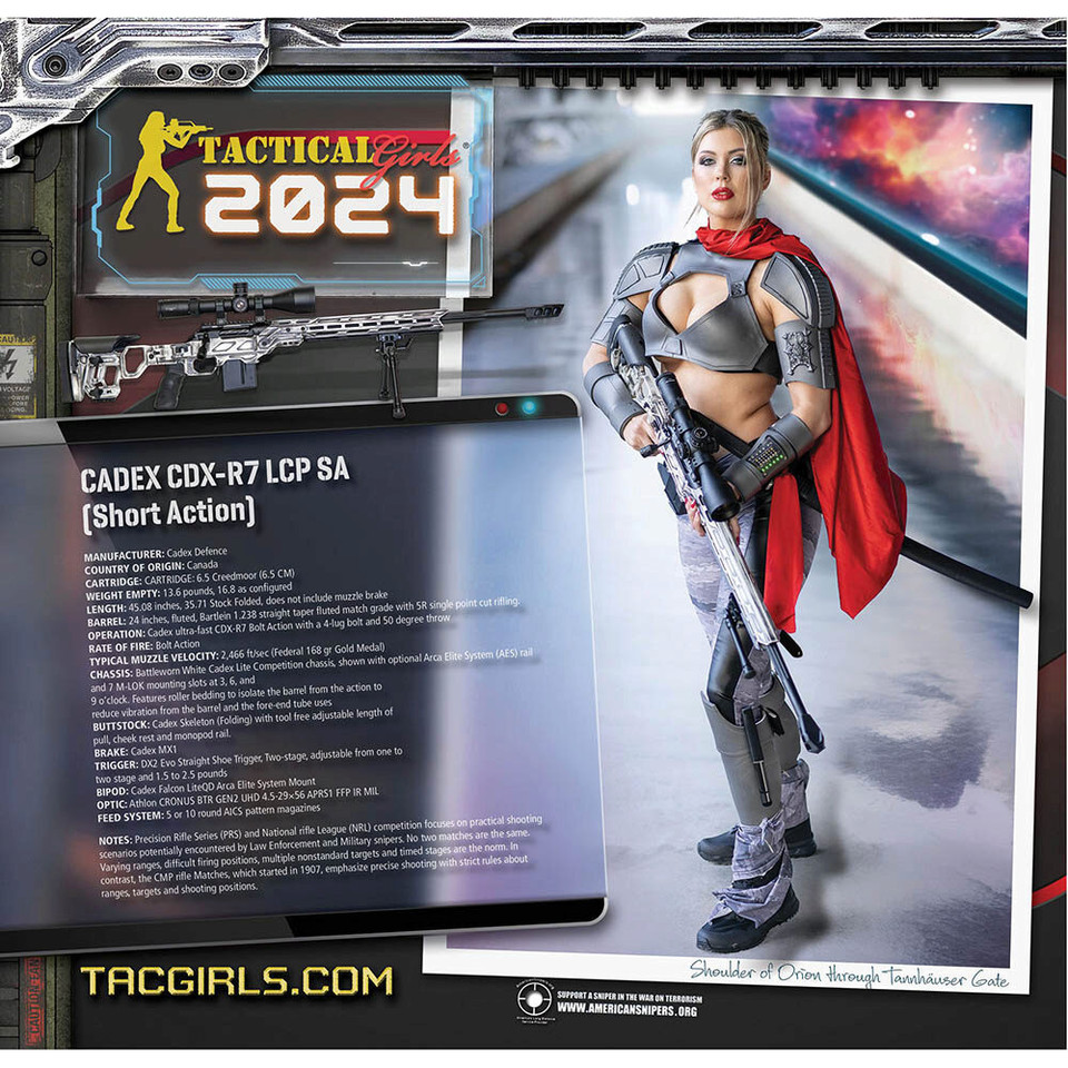 Tactical Girls 2024 Wall Calendar  TGC-2024 Main Image