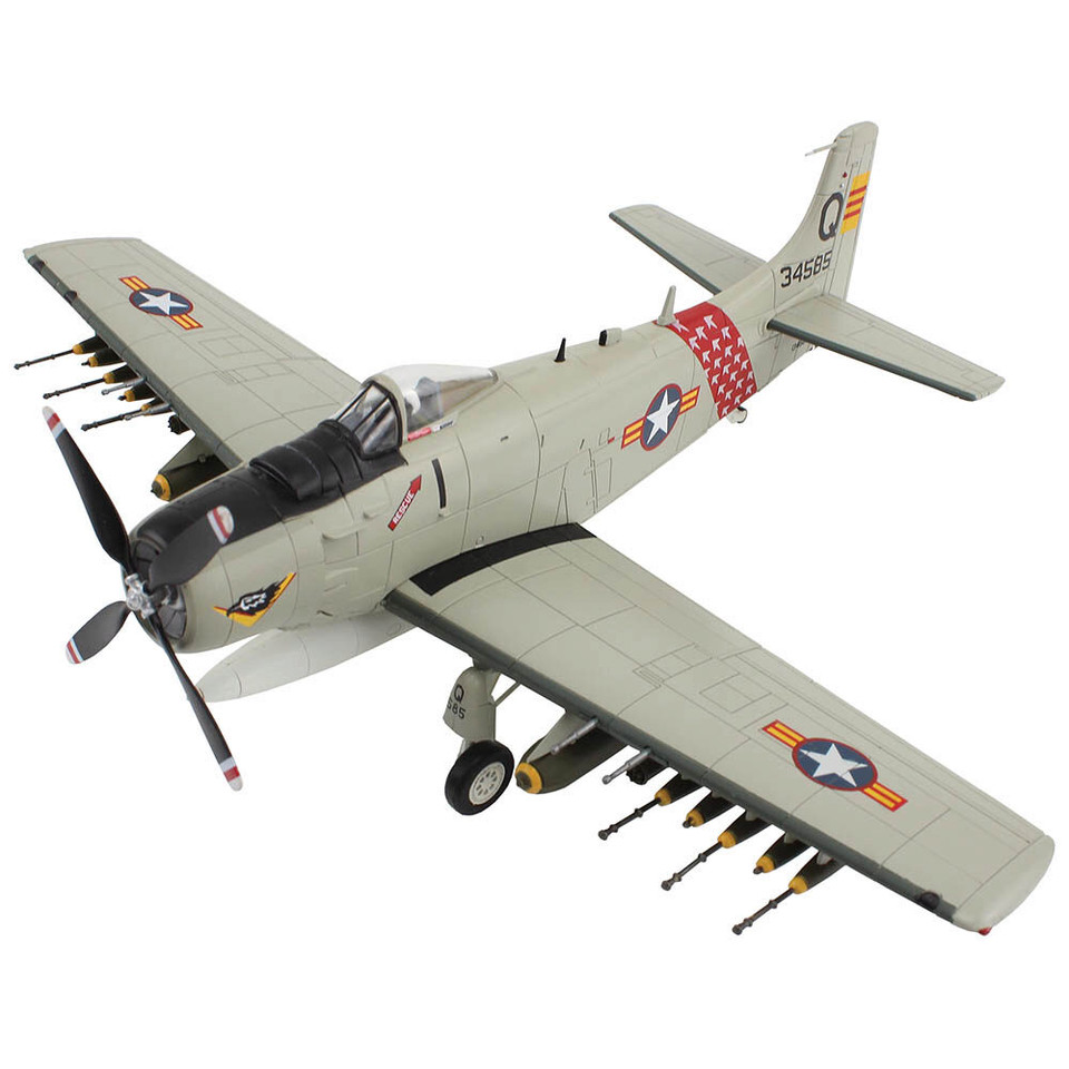 A-1H (AD-6) Skyraider 1/72 Die Cast Model - HA2921 1st FS, VNAF, 1963 Main Image