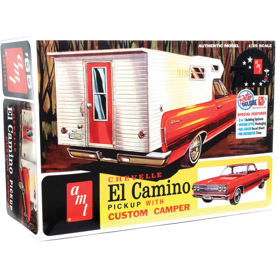 1965 Chevy El Camino w/Camper 1/25 Kit AMT1364 Main Image