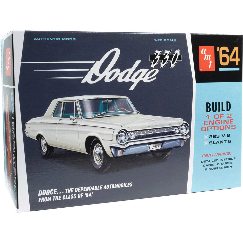 1964 Dodge 330 1/25 Kit AMT1366 Main Image